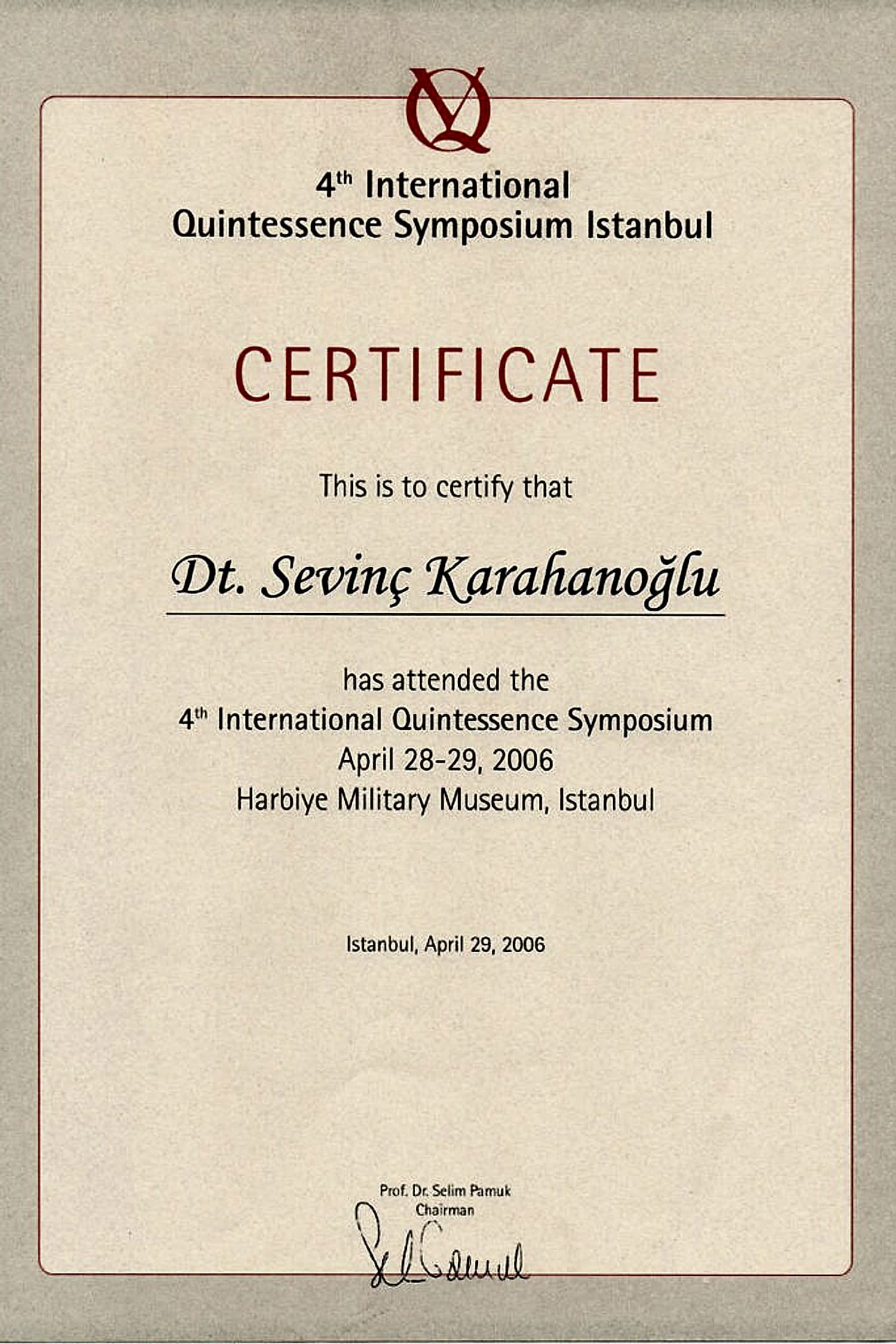 Quintessence 2006 Istanbul