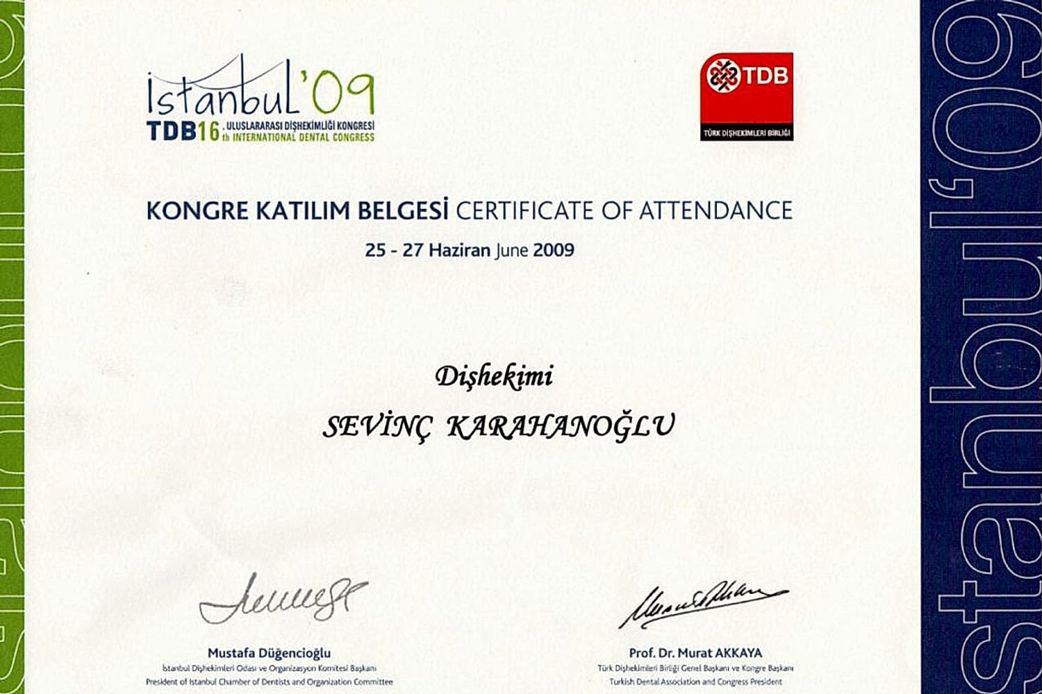 Tdb 2009 Istanbul