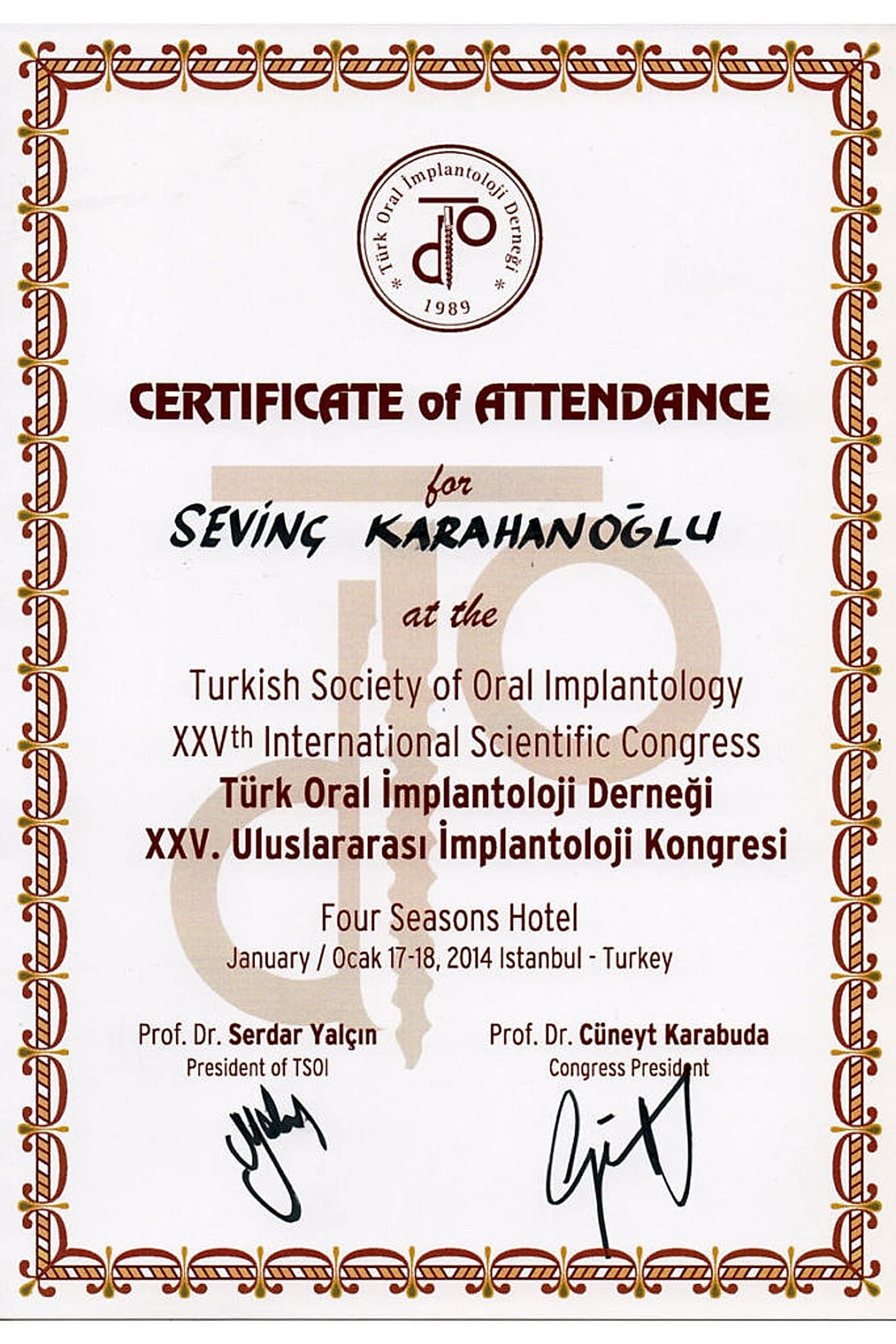 Turk Oral Implantoloji Dernegi